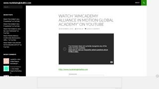 
                            5. Watch “AIMcademy Alliance In Motion Global Academy” on YouTube ...