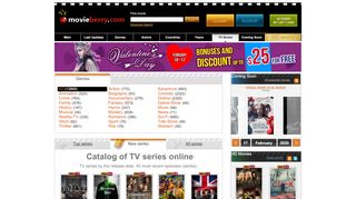 
                            6. Watch all the TV series online on Movieberry.com