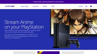 
                            12. Watch Anime on Playstation PS3 & PS4 - Funimation