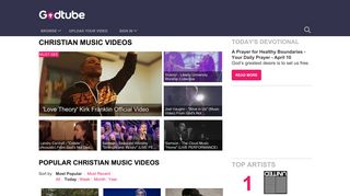 
                            3. Watch Christian Music Videos - GodTube