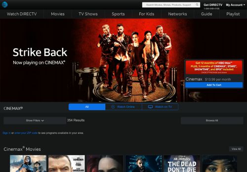 
                            8. Watch CINEMAX® - See What's On CINEMAX® | DIRECTV