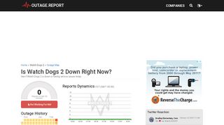 
                            10. Watch Dogs 2 Servers Down? Service Status, Outage Map, Problems ...