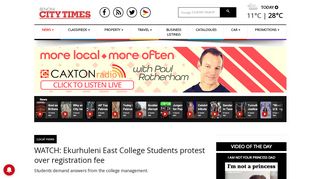 
                            11. WATCH: Ekurhuleni East College Students protest over registration ...