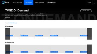 
                            7. Watch Free Movies & TV Shows Online | TVNZ OnDemand