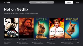 
                            13. Watch Free not on netflix Movies and TV Shows Online | Tubi