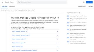 
                            3. Watch Google Play Movies & TV on Roku - Google Play Help