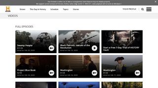 
                            8. Watch HISTORY Full Episodes & Videos Online | HISTORY