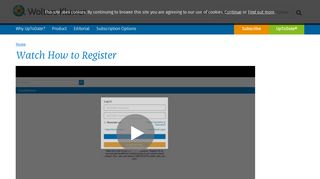 
                            5. Watch How to Register | UpToDate