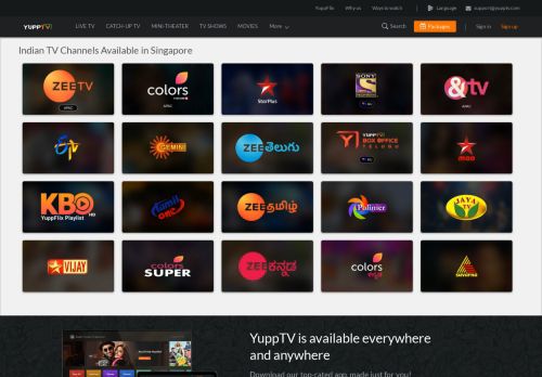 
                            1. Watch Indian TV Channels Live in Singapore | Indian TV ... - YuppTV