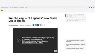 
                            11. Watch League of Legends' New Clash Login Theme - ComicBook.com