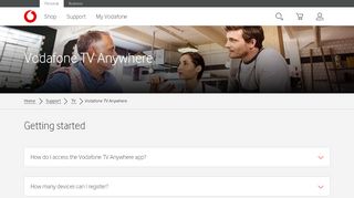 
                            2. Watch live TV on the go with Vodafone TV Anywhere | Vodafone