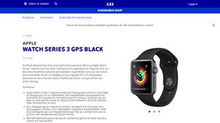 
                            4. Watch Series 3 GPS Black - SAS EuroBonus