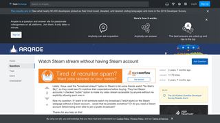 
                            3. Watch Steam stream without having Steam account - Arqade