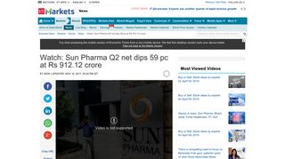 
                            6. Watch: Sun Pharma Q2 net dips 59 pc at Rs 912.12 crore