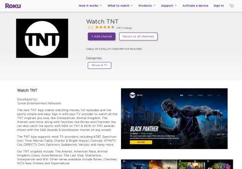 
                            11. Watch TNT | Roku Channel Store | Roku