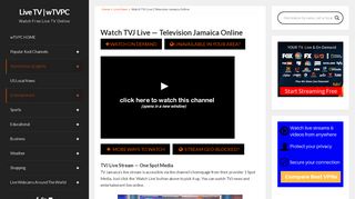 
                            10. Watch TVJ Live From Jamaica -- TV Jamaica Live Stream | wTVPC