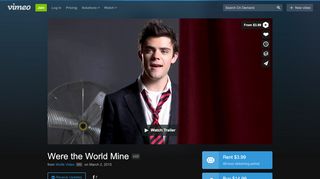 
                            10. Watch Were the World Mine Online | Vimeo On Demand on Vimeo