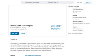 
                            6. WatchGuard Technologies | LinkedIn