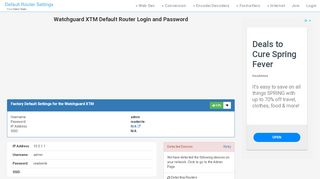 
                            5. Watchguard XTM Default Router Login and Password - Clean CSS