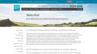 
                            11. Watchlist - Consorsbank