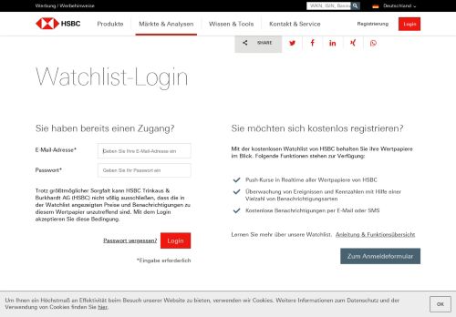 
                            12. Watchlist-Login - hsbc-zertifikate.de