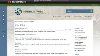 
                            6. Water Billing | Pueblo West, CO - Pueblo West Metro