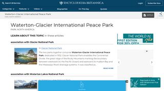 
                            7. Waterton-Glacier International Peace Park | park, North America ...