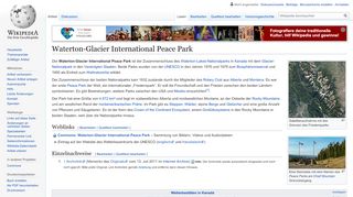 
                            9. Waterton-Glacier International Peace Park – Wikipedia