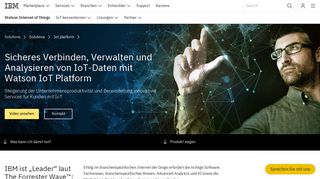 
                            1. Watson IoT Platform - IBM Watson IoT - Deutschland | IBM