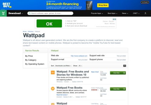 
                            7. Wattpad - Download.com