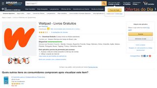 
                            9. Wattpad - Livros Gratuitos: Amazon.com.br: Amazon Appstore