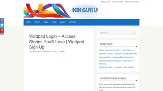 
                            13. Wattpad Login - Access Stories You'll Love | Wattpad Sign Up ...