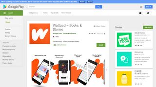 
                            9. Wattpad - Onde as histórias ganham vida. – Apps no Google Play