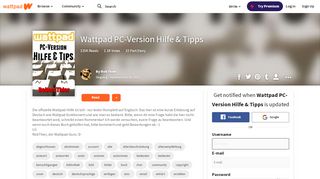 
                            3. Wattpad PC-Version Hilfe & Tipps - Robert Thier - Wattpad