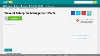 
                            4. Wavelet Enterprise Management Portal Free Download