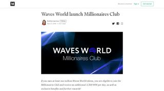 
                            12. Waves World launch Millionaires Club – Evelina Lavrova – Medium