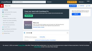 
                            8. Wavo.me | Crunchbase