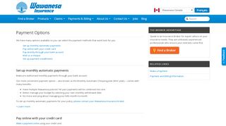 
                            3. Wawanesa Insurance Payment Methods | Canada