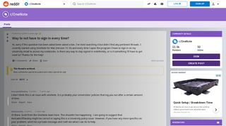 
                            2. Way to not have to sign in every time? : OneNote - Reddit