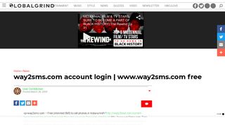 
                            2. way2sms.com account login | www.way2sms.com free | Global Grind