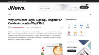 
                            4. Way2sms.com Login, Sign Up / Register, Create Account
