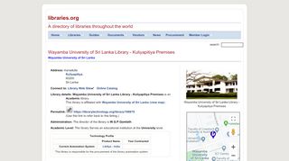 
                            8. Wayamba University of Sri Lanka Library - Kuliyapitiya Premises ...