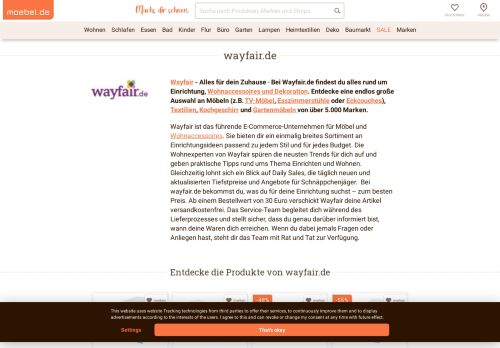 
                            4. wayfair.de Online Shop - wayfair.de - moebel.de
