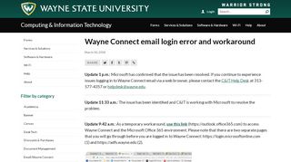 
                            7. Wayne Connect email login error and workaround - Computing ...