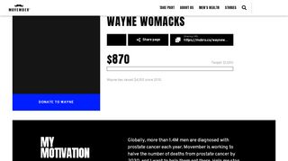 
                            11. Wayne Womacks - Movember Canada - Home