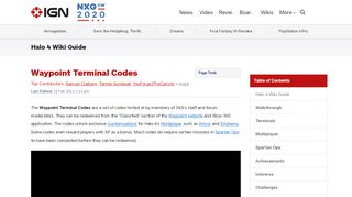 
                            13. Waypoint Terminal Codes - Halo 4 Wiki Guide - IGN