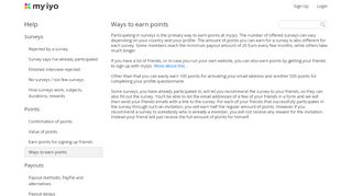 
                            6. Ways to earn points - myiyo