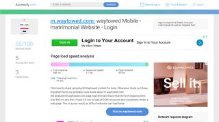 
                            7. waytowed Mobile - matrimonial Website - Login - Accessify