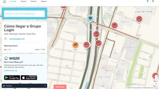 
                            9. Waze Livemap - Cómo llegar a Grupo Login, Cedri, Mercedes ...