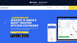 
                            8. WazirX, Buy Bitcoin & Cryptocurrency in India | Bitcoin Exchange ...